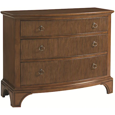 Mason Three-Drawer Bachelor's Chest with Reeded Drawer Fronts